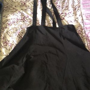 Cute skater skirt with suspenders